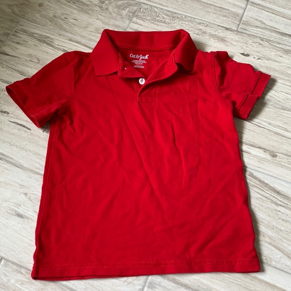 Cat & Jack Shirts & Tops Cat Jack Red School Uniform Polo Shirt 45 Poshmark